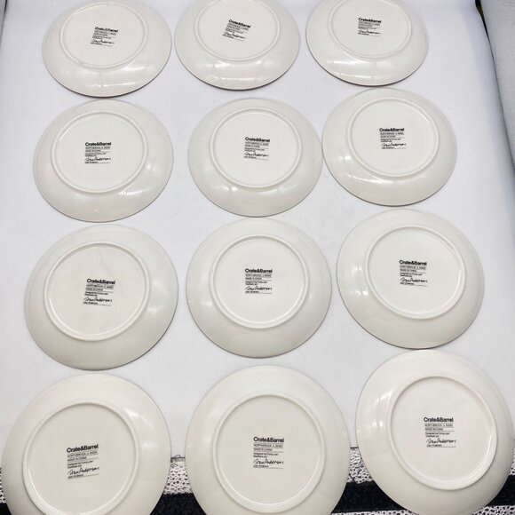 Crate & Barrel Joan Anderson 12 Days of Christmas Appetizer Plates with Stand, S - Picture 12 of 16
